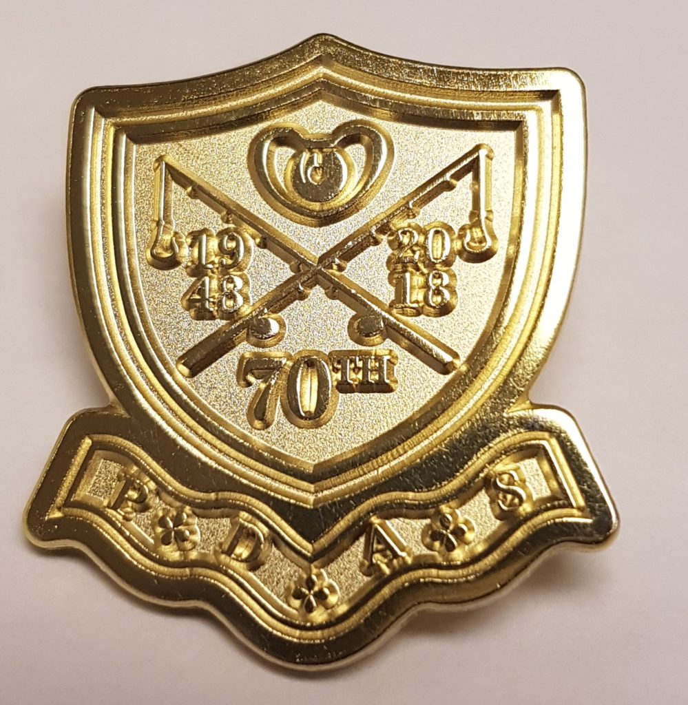 Limited Edition Pin Badges – 70th Anniversary of PDAS